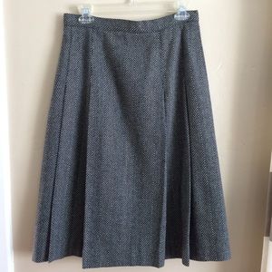 Vintage Skirt Gray White WOOL Dark Academia Parochial School Girl Modest 11